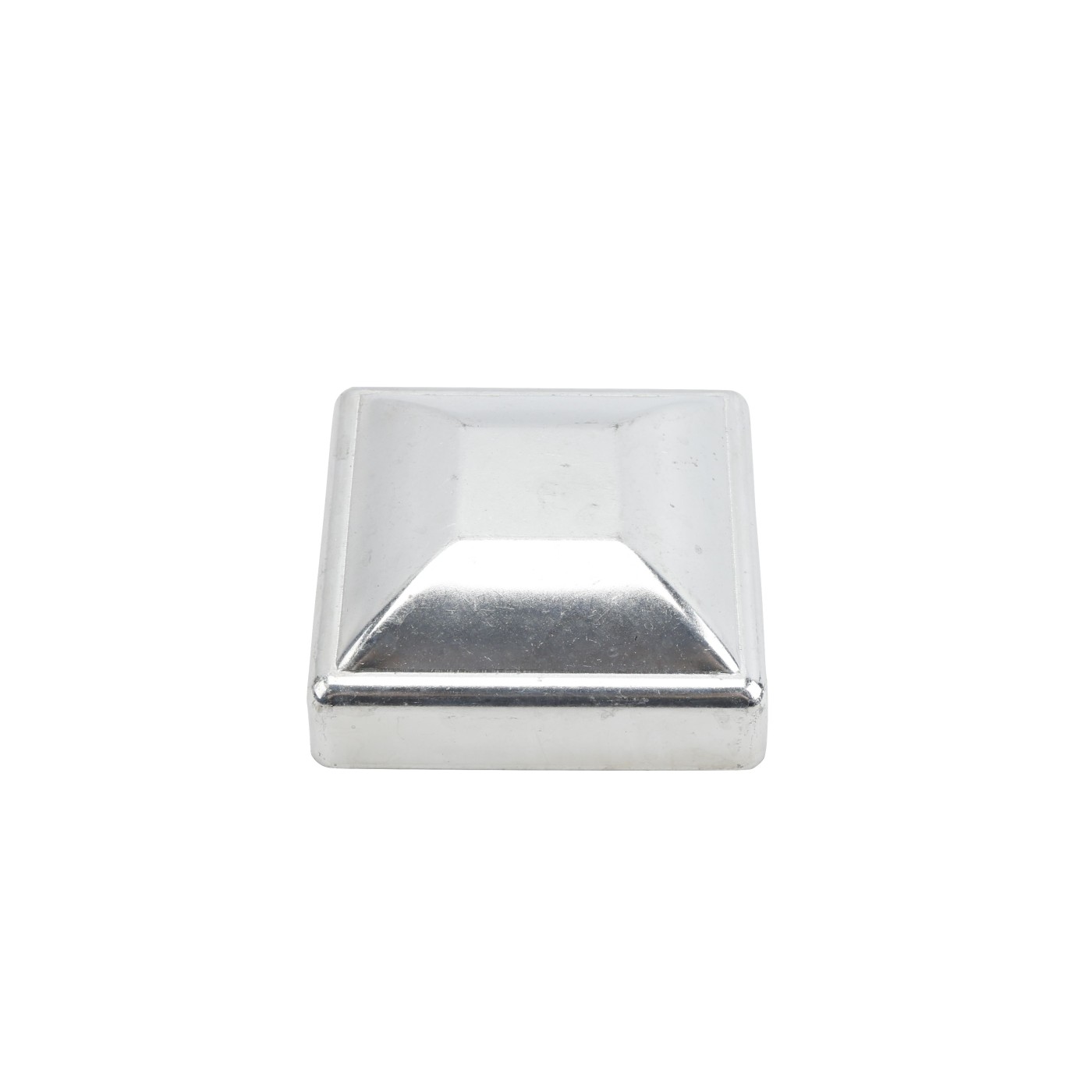 3 1/2" Square Pressed Steel Dome Cap Galvanized Steel For 4x4 Posts ...