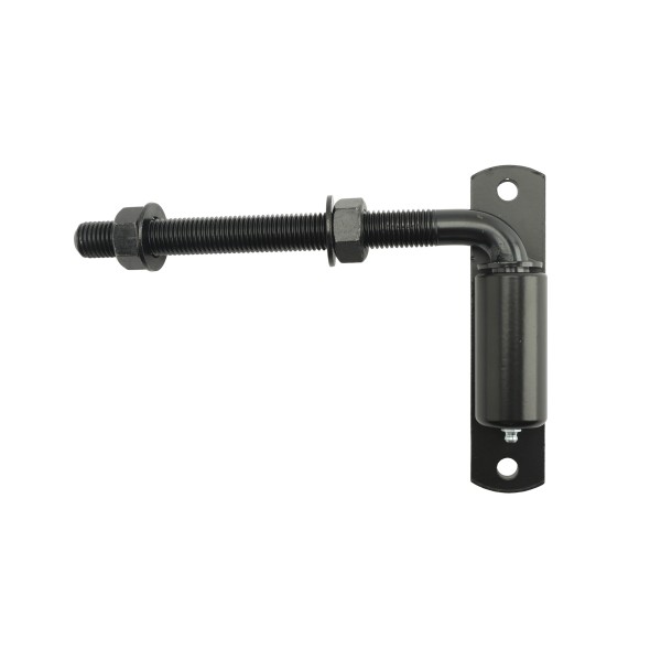 Chain Link 3/4" x 7" Male J-Bolt with Bolt on Barrel Hinge with Ball Bearings and Grease Zerk (Zinc and Powder Coated Black)