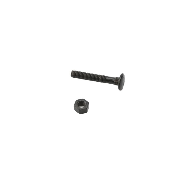 Chain Link 5/16" x 2" Carriage Bolt & Nut (HDG & Powder Coated Black)