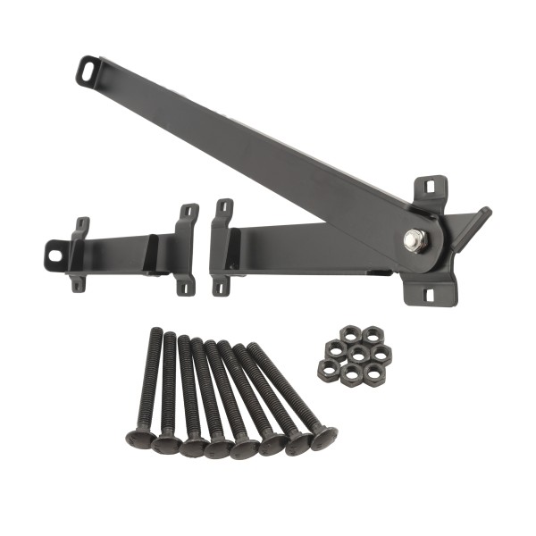Goliath Heavy Duty Industrial Dumpster Gate Latch Lockable - Flip Latch For Double Drive Gate Powder Coated Black (Default)