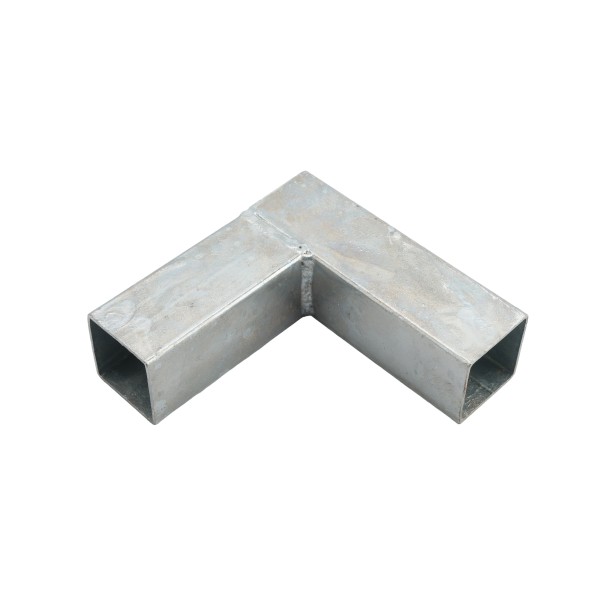 Square Corner Bracket for 1 1/2" SQ / 2" SQ Tubing Hot Dip Galvanized Steel