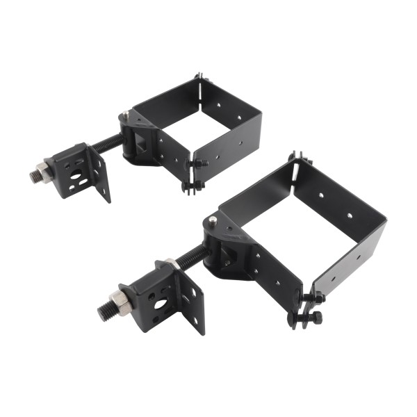 1 3/4" or Larger Square Gate Frame x 6" Square Post - Heavy-Duty Industrial Square To Square 180 Degree Gate Hinge for Dumpster Gates (Stainless Steel) (Default)