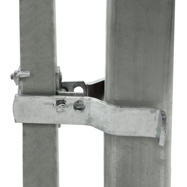 Heavy Duty Square Frame Fulcrum Strong Arm Gate Latch - Fits 2" Square Gate Frame x 4" Square Gate Post - SFL-24