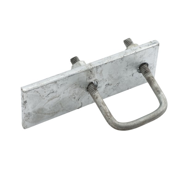 Gate Stop Bracket for 2" x 2" Square Gate Frame (Pressed Steel) - Hot Dip Galvanized - SGS2 (Square Fittings)