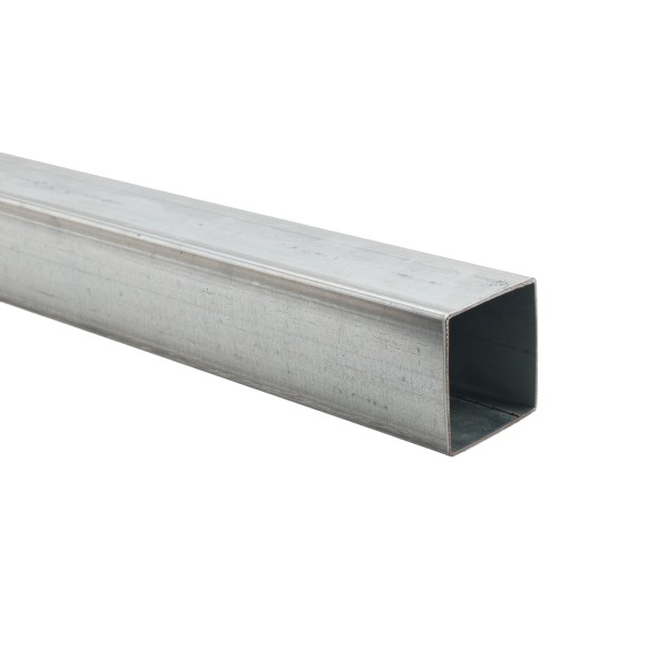 5' Long x 2 1/2" Square Galvanized Steel Tubing (0.0625" Wall) - Square Steel Pipe