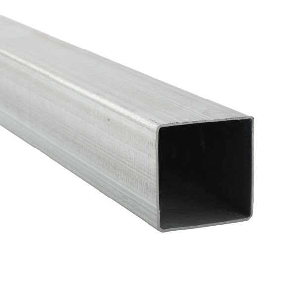 6' Long x 2 1/2" x 2 1/2" Square Galvanized Steel Tubing (0.0625" Wall) - Square Steel Pipe