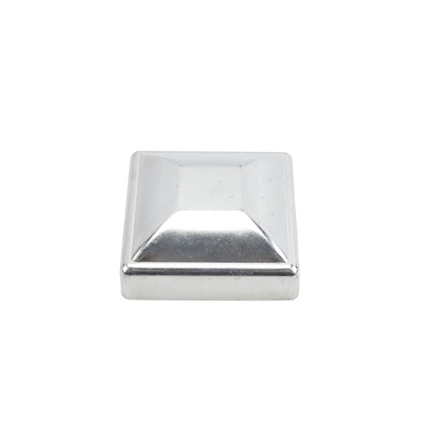 3 1/2" Square Pressed Steel Dome Cap Galvanized Steel For 4x4 Posts (Fits Actual Size 3 1/2" x 3 1/2" OD) Square Post Caps