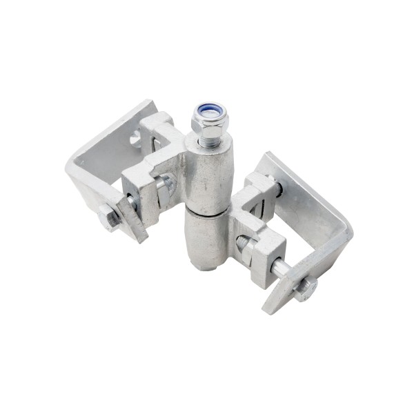180 Degree Heavy Duty 2" Square Gate Frame x 2 1/2" Square Post - Square To Square 180° Hinge (Hot Dip Galvanized Steel)