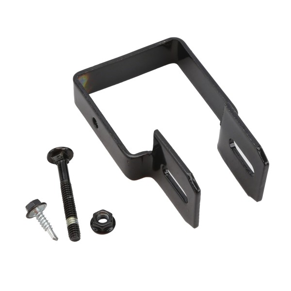 2 1/2" Sq. Steel Fence Universal Boulevard Bracket Black - Compare to Ameristar
