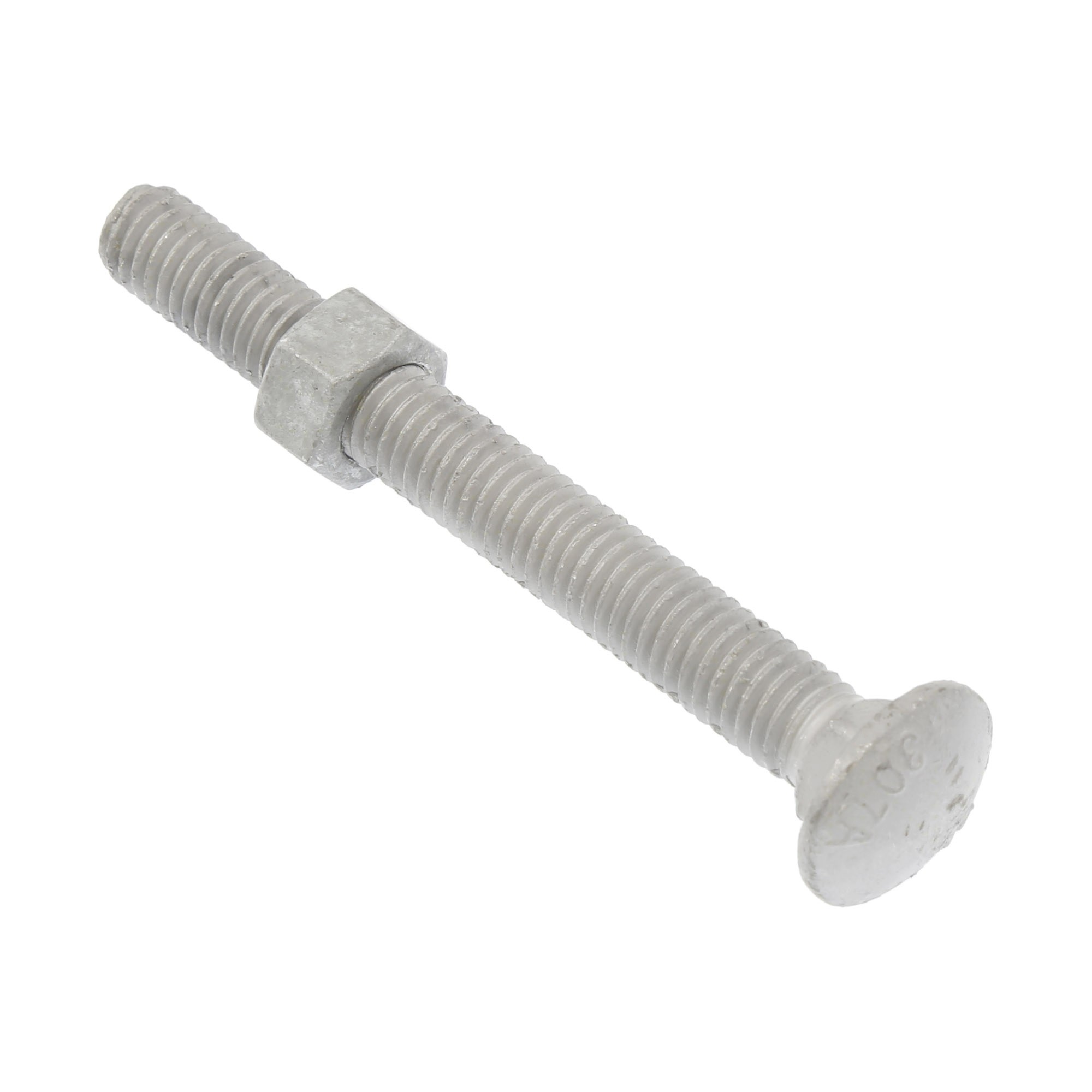 thumbnail image 2 of Fastenere Carriage Bolts & Nuts – 3/8-16 X 1-1/2", Hot Dip Galvanized – Quantity 25, Grade A 307 2 of 4