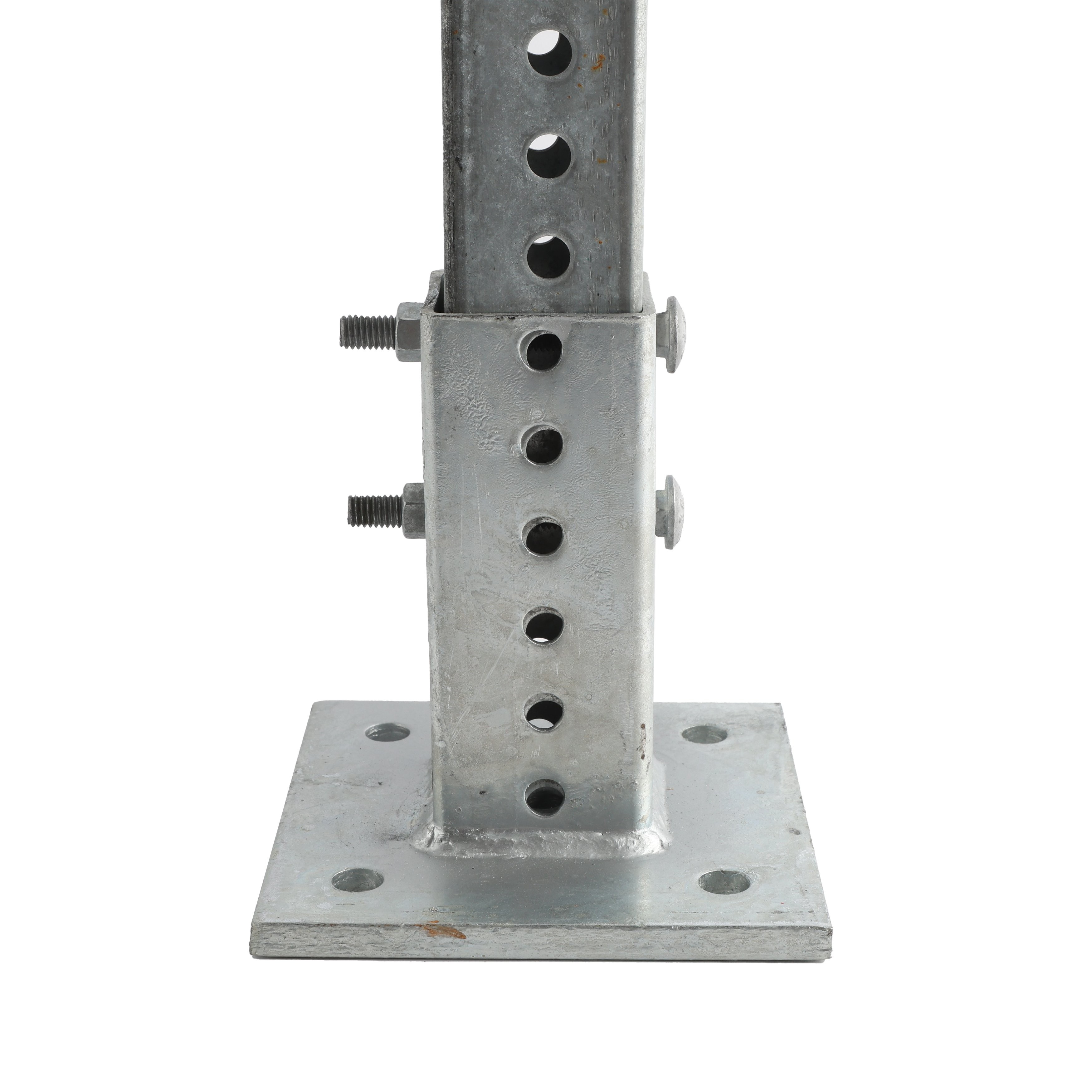 2" x 2" Square Sign Post Floor Anchor Flange Sign Post Mounting Base ...