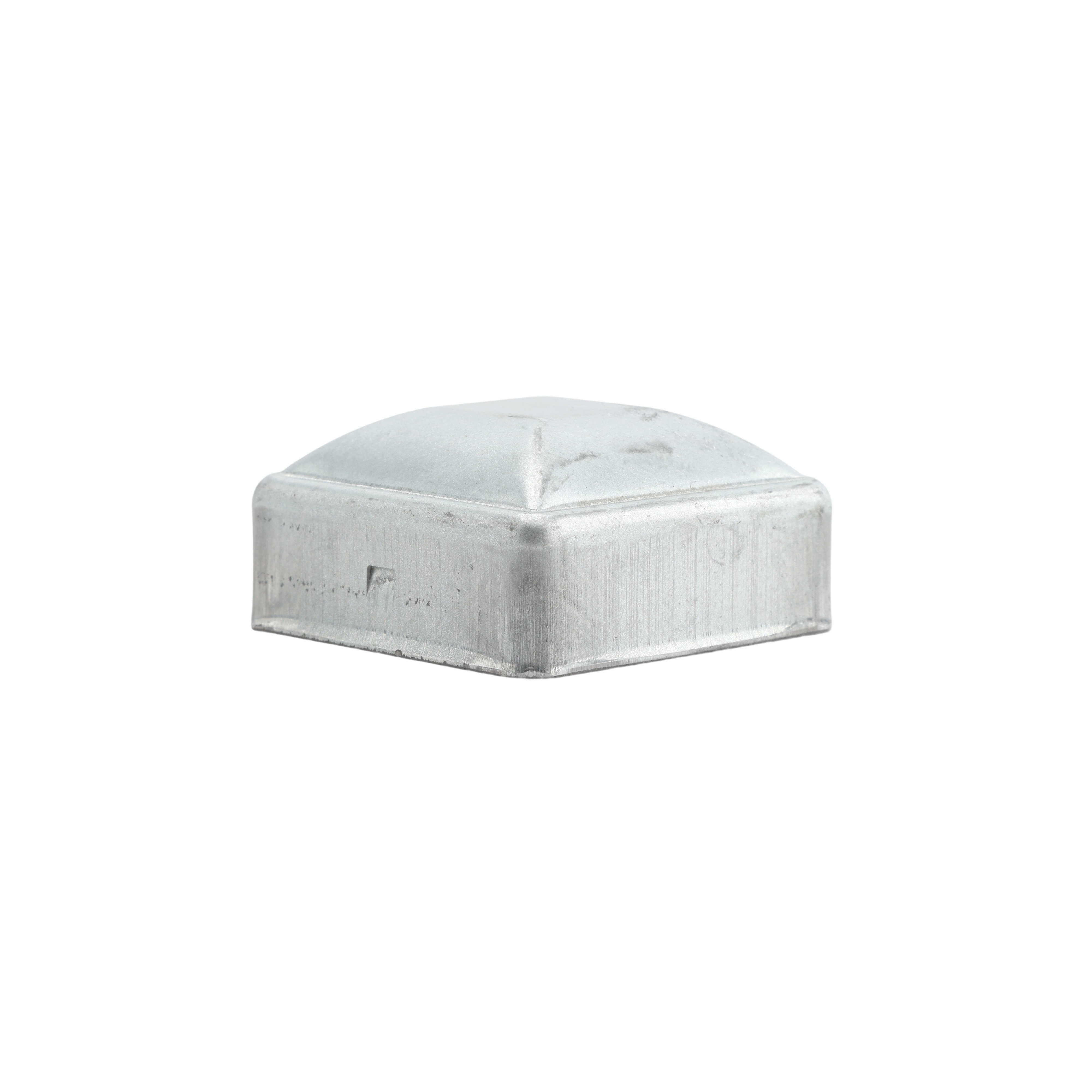 2" Square Pressed Steel Dome Cap Galvanized Steel - Square Post Caps ...