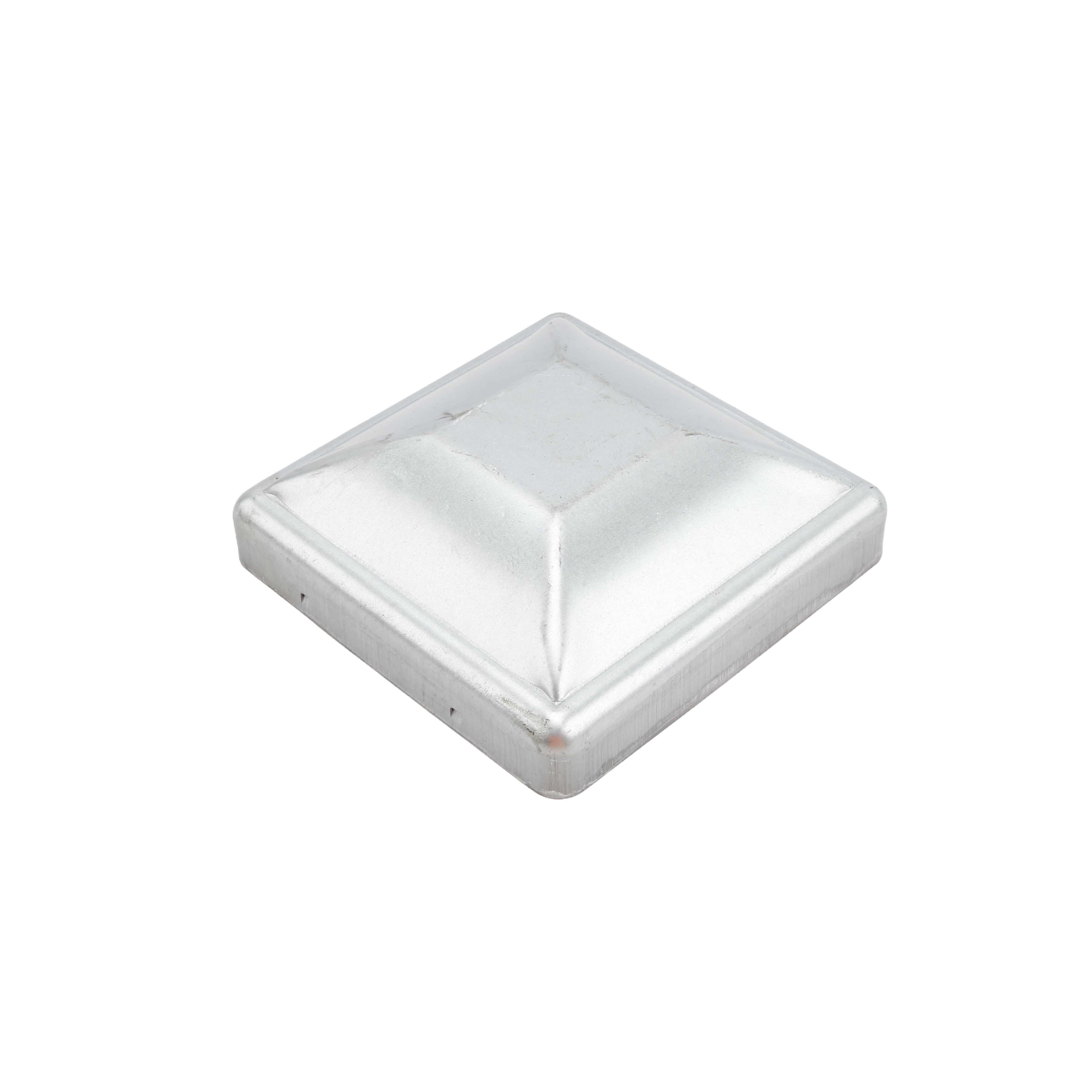 thumbnail image 2 of PLUM FITTINGS 6" Square Steel Post Cap – Metal Dome Cap For Steel Posts – 1pc 2 of 5