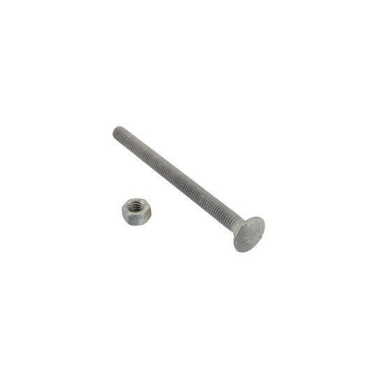 3/8" x 5" Carriage Bolt and Nut (Hot Dip Galvanized Steel)