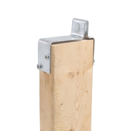 1 1/2" x 3 1/2" Rectangle End Connector Framing Bracket For 2x4 Nominal Wooden Beams (Galvanized Steel)