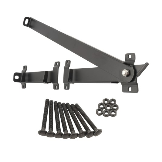 Goliath Heavy Duty Industrial Dumpster Gate Latch Lockable - Flip Latch For Double Drive Gate Powder Coated Black (Default)