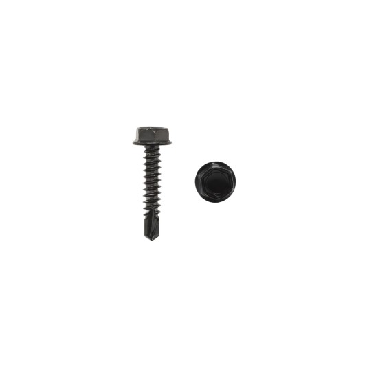Jerith #10 x 1" Stainless Steel Screw For Aluminum Fence (Black)