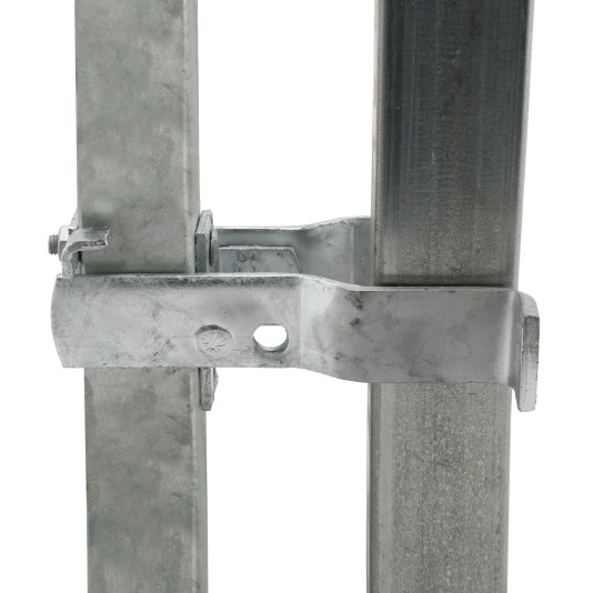 Heavy Duty Square Frame Fulcrum Strong Arm Gate Latch - Fits 2" Square Gate Frame x 3" Square Gate Post - SFL-23