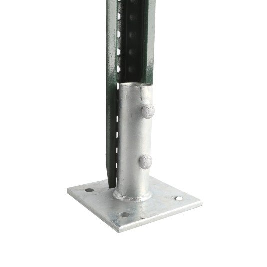 U-Channel Post Anchor Sign Post Floor Anchor Flange Sign Post Mounting Base (1.12 or 2 LB Posts)