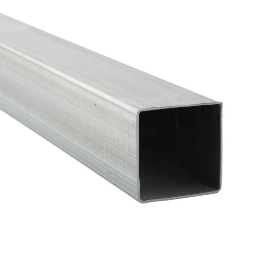 6' Long x 2 1/2" x 2 1/2" Square Galvanized Steel Tubing (0.0625" Wall) - Square Steel Pipe