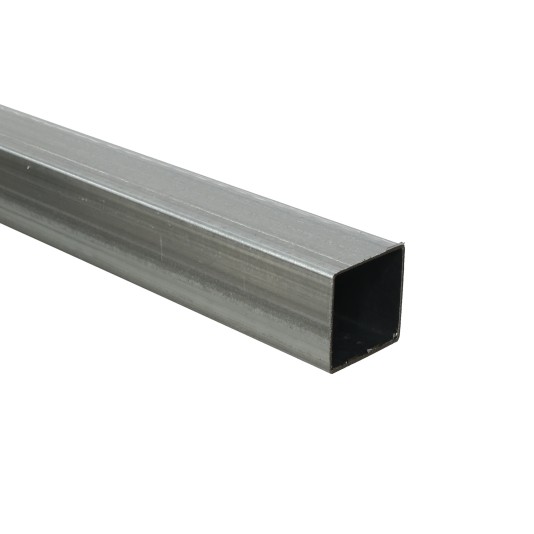 10' Long x 2" x 2" Square Residential and Commercial Fence Frame Tubing - Galvanized Steel (0.0625" Wall) (Tubing)