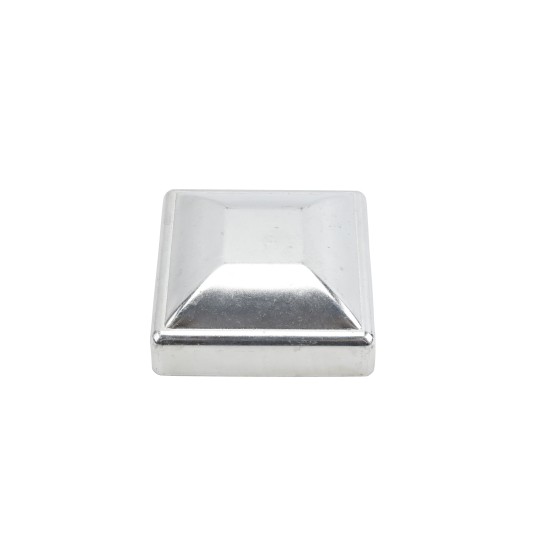 3 1/2" Square Pressed Steel Dome Cap Galvanized Steel For 4x4 Posts (Fits Actual Size 3 1/2" x 3 1/2" OD) Square Post Caps