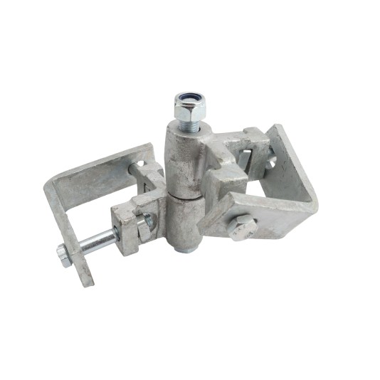 180 Degree Heavy Duty 2" Square Gate Frame x 3" Square Post - Square To Square 180° Hinge (Hot Dip Galvanized Steel)