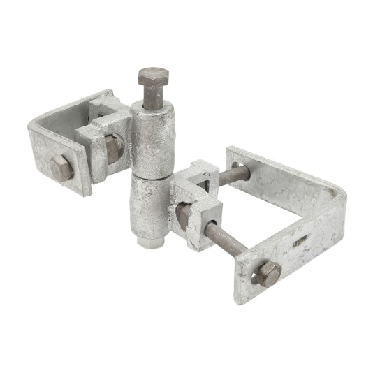 180 Degree Heavy Duty 2" Square Gate Frame x 4" Square Post - Square To Square 180° Hinge (Hot Dip Galvanized Steel)