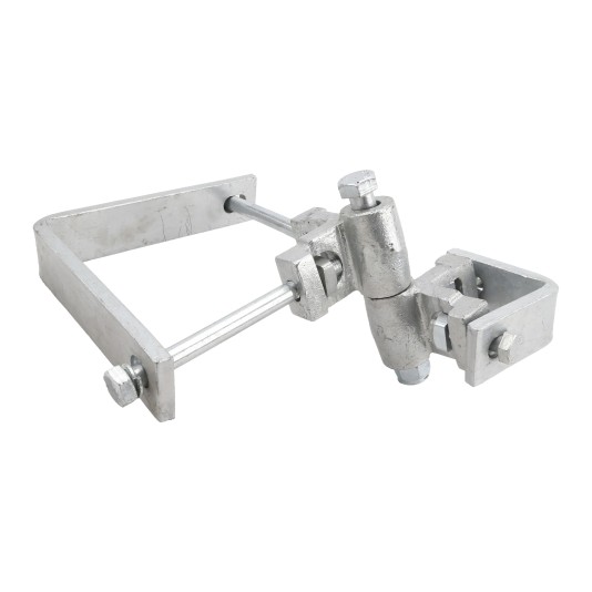 180 Degree Heavy Duty 2" Square Gate Frame x 6" Square Post - Square To Square 180° Hinge (Hot Dip Galvanized Steel) 