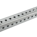 Telspar 1 3/4" x 1 3/4" Square Sign Post with Holes 7' Long 12 Gauge (Pre-Galv Plus G90)