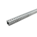 Telspar 2 x 2" Square Sign Post with Holes 7' Long 12 Gauge (Pre-Galv Plus G90) 