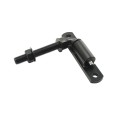 Chain Link 5/8" x 5" Male J-Bolt with Bolt on Barrel Hinge with Ball Bearings and Grease Zerk (Zinc and Powder Coated Black)
