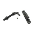 Chain Link 5/8" x 5" Male J-Bolt with Bolt on Barrel Hinge with Ball Bearings and Grease Zerk (Zinc and Powder Coated Black)