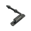 Chain Link 3/4" x 7" Male J-Bolt with Bolt on Barrel Hinge with Ball Bearings and Grease Zerk (Zinc and Powder Coated Black)