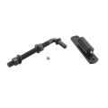 Chain Link 3/4" x 7" Male J-Bolt with Bolt on Barrel Hinge with Ball Bearings and Grease Zerk (Zinc and Powder Coated Black)
