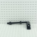 Chain Link 3/4" x 7" Male J-Bolt with Bolt on Barrel Hinge with Ball Bearings and Grease Zerk (Zinc and Powder Coated Black)