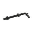 Chain Link 3/4" x 7" Male J-Bolt with Bolt on Barrel Hinge with Ball Bearings and Grease Zerk (Zinc and Powder Coated Black)