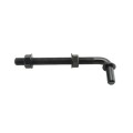 Chain Link 3/4" x 7" Male J-Bolt with Bolt on Barrel Hinge with Ball Bearings and Grease Zerk (Zinc and Powder Coated Black)