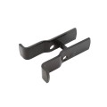 Heavy Duty Square Frame Fulcrum Strong Arm Gate Latch - Fits 2" Square Gate Frame x 2 1/2" Square Gate Post - Black