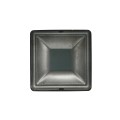 2 1/2" x 2 1/2" Square Powder-Coated Black Steel Dome Cap Galvanized Steel (Black) - Square Post Caps 2 1/2 x 2 1/2