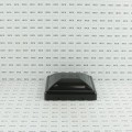 6" Square Powder-Coated Black Steel Dome Cap Galvanized Steel (Black) - Square Post Caps 6x6
