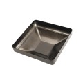 6" Square Powder-Coated Black Steel Dome Cap Galvanized Steel (Black) - Square Post Caps 6x6
