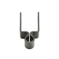 1 1/2" X 1 1/2" Square Female Black Gate Hinge Hot Dip Galvanized Steel (5/8" Pintle)