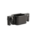 1 1/2" Black Square Chain Link Fence Gate Collar For Gate Latch Assemblies (Pressed Steel) (Square Fittings)