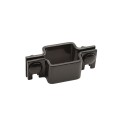 1 1/2" Black Square Chain Link Fence Gate Collar For Gate Latch Assemblies (Pressed Steel) (Square Fittings)