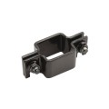 1 1/2" Black Square Chain Link Fence Gate Collar For Gate Latch Assemblies (Pressed Steel) (Square Fittings)