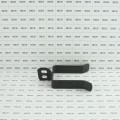 3" Square Drop Fork for Chain Link Fence Gates (Black Pressed Steel)