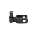 1" x 1" Square Male Gate Post Hinge Chain Link Black Galvanized Steel (5/8 Pintle)