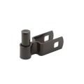 1" x 1" Square Male Gate Post Hinge Chain Link Black Galvanized Steel (5/8 Pintle) (Square Fittings)