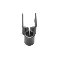 1" x 1" Square Female Gate Hinge Black Hot Dip Galvanized Steel (5/8" Pintle)